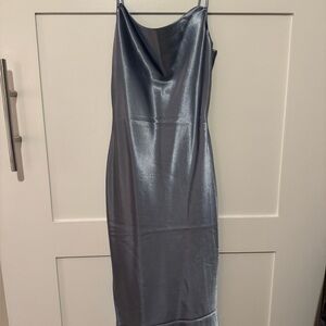 Birdy Grey Shimmering Silver Gown